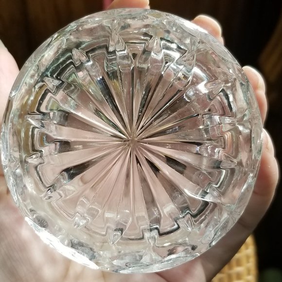 1985 Hofbauer Disney Donald Duck Lead Crystal Trinket Dish Vintage Glass EUC - Picture 9 of 9